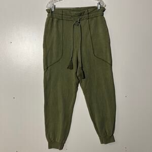 7 For All Mankind Green Tasseled Waist Loose Fit Jogger Sweatpants Men’s Size